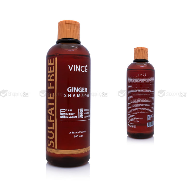Vince Ginger Shampoo Sulfate Free 300ml front packaging image