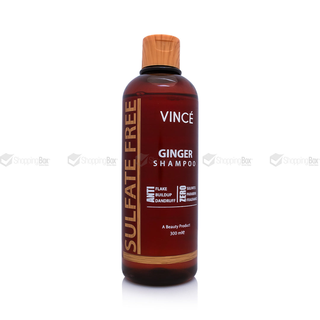 Vince Ginger Shampoo bottle with anti-dandruff formula
