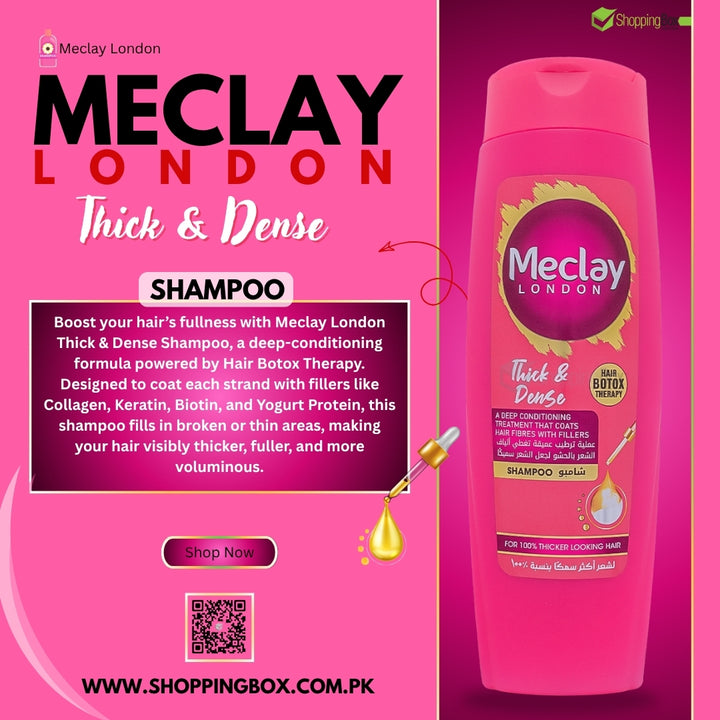 MECLAY LONDON THICK & DENSE SHAMPOO – 185ML