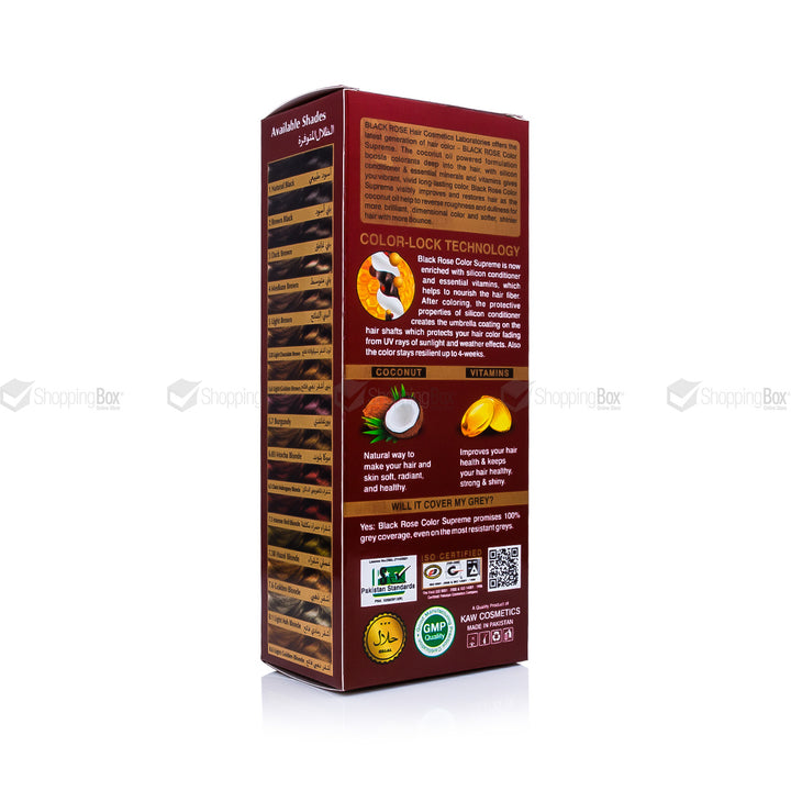 Black Rose Color Supreme 8.1 Light Ash Blonde – herbal ammonia-free hair dye with cool blonde tones and anti-yellow finish