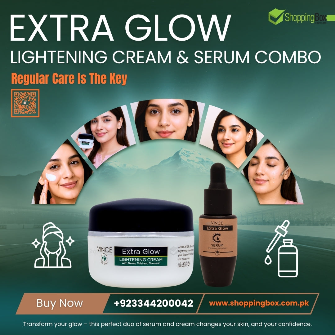 Vince Extra Glow Duo – Brightening Serum & Cream Combo