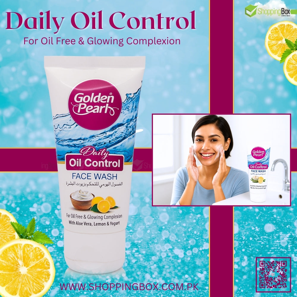 Golden Pearl Oil-Free Face Wash for oily & combination skin – Shopping Box
