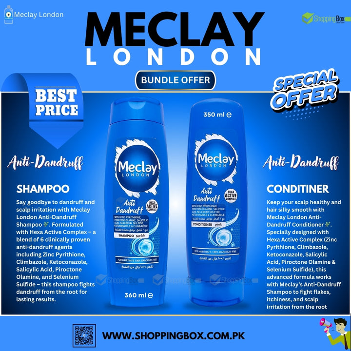 Meclay Anti-Dandruff special bundle offer available at Shopping Box.