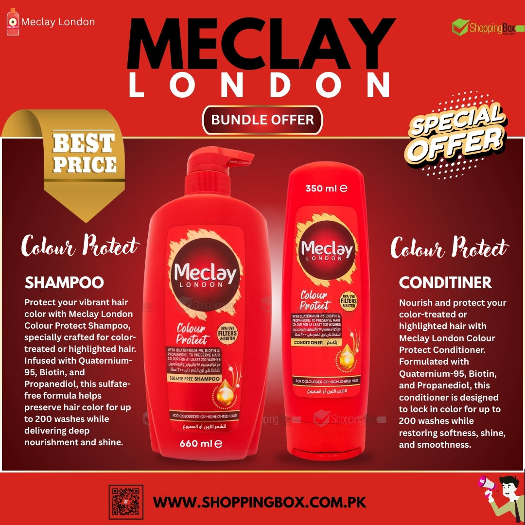Meclay London Color Protect special bundle offer available at Shopping Box, Trusted online store in Pakistan.