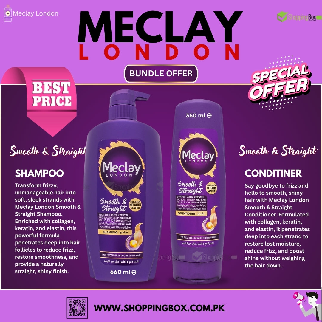 Meclay London Smooth & Straight special bundle offer available at Shopping Box.