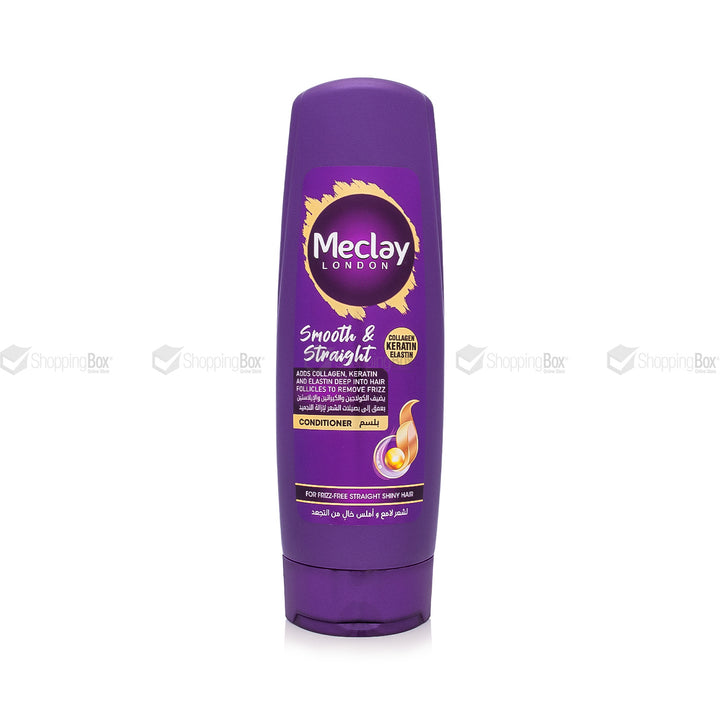 Meclay London Smooth & Straight Conditioner 180ml – anti-frizz conditioner with collagen and keratin for soft, shiny, straight hair in Pakistan.