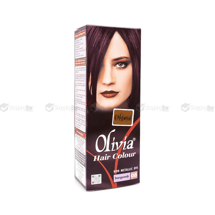 3.	Olivia Hair Color Burgundy 08 complete pack with gloves