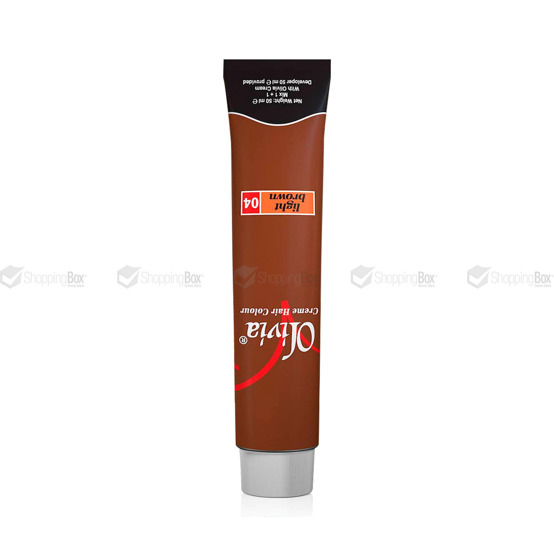 Olivia Hair Color – Light Brown 04 shade tube – Shopping Box