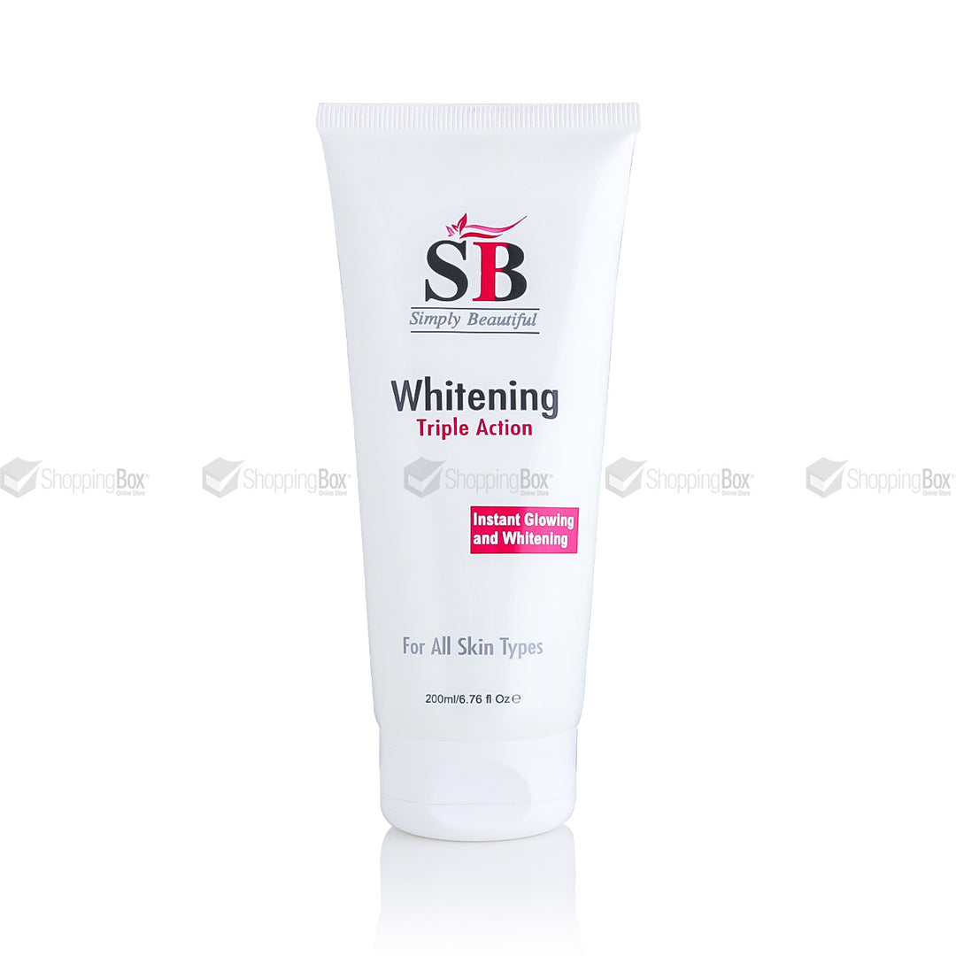 SB Whitening Triple Action Cleanser with Aloe Vera & Salicylic Acid