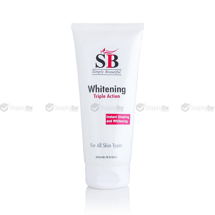 SB Whitening Triple Action Cleanser with Aloe Vera & Salicylic Acid