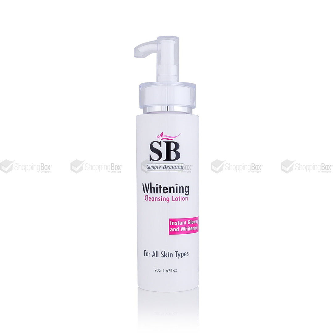 SB Whitening Cleansing Lotion 200ml front view – Shopping Box Pakistan