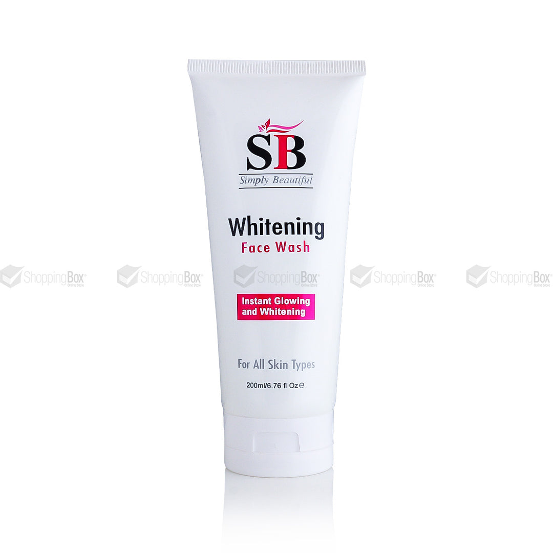 SB Whitening Face Wash 200ml front view – Shopping Box Pakistan