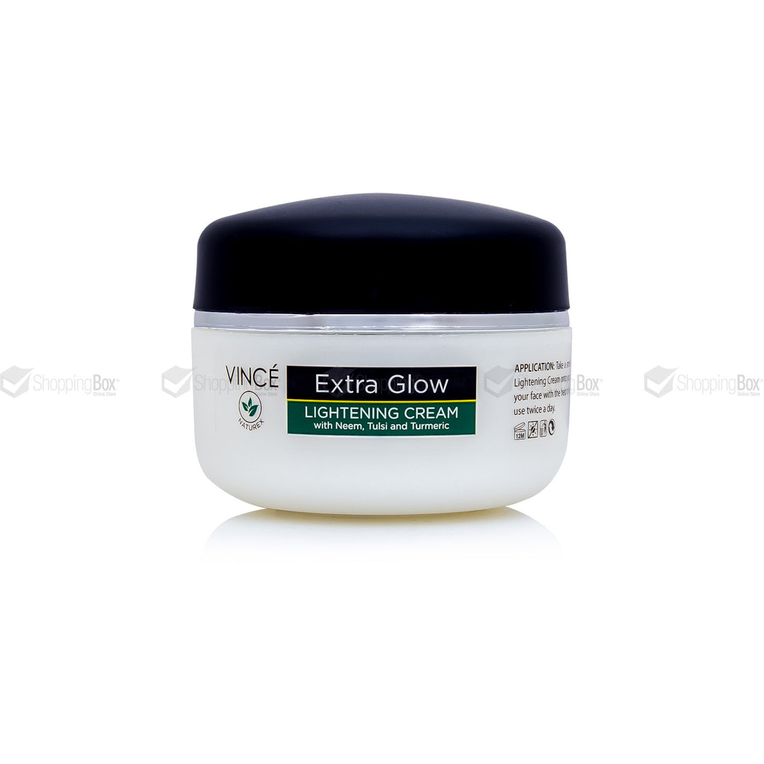 Vince Extra Glow Lightening Cream 50g jar – brightening moisturizer.