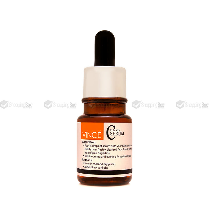 Vince Vitamin C Serum dropper bottle with lightweight formula for glow